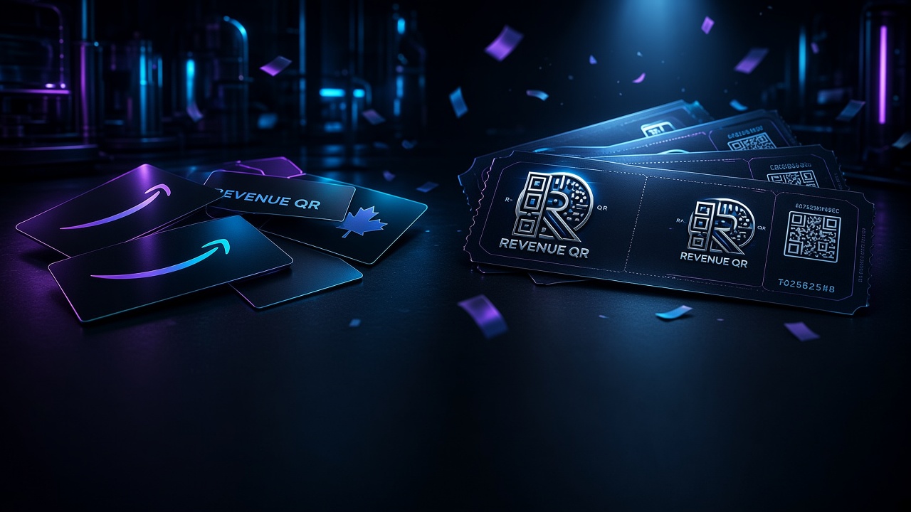 Vending gift cards and raffle tickets